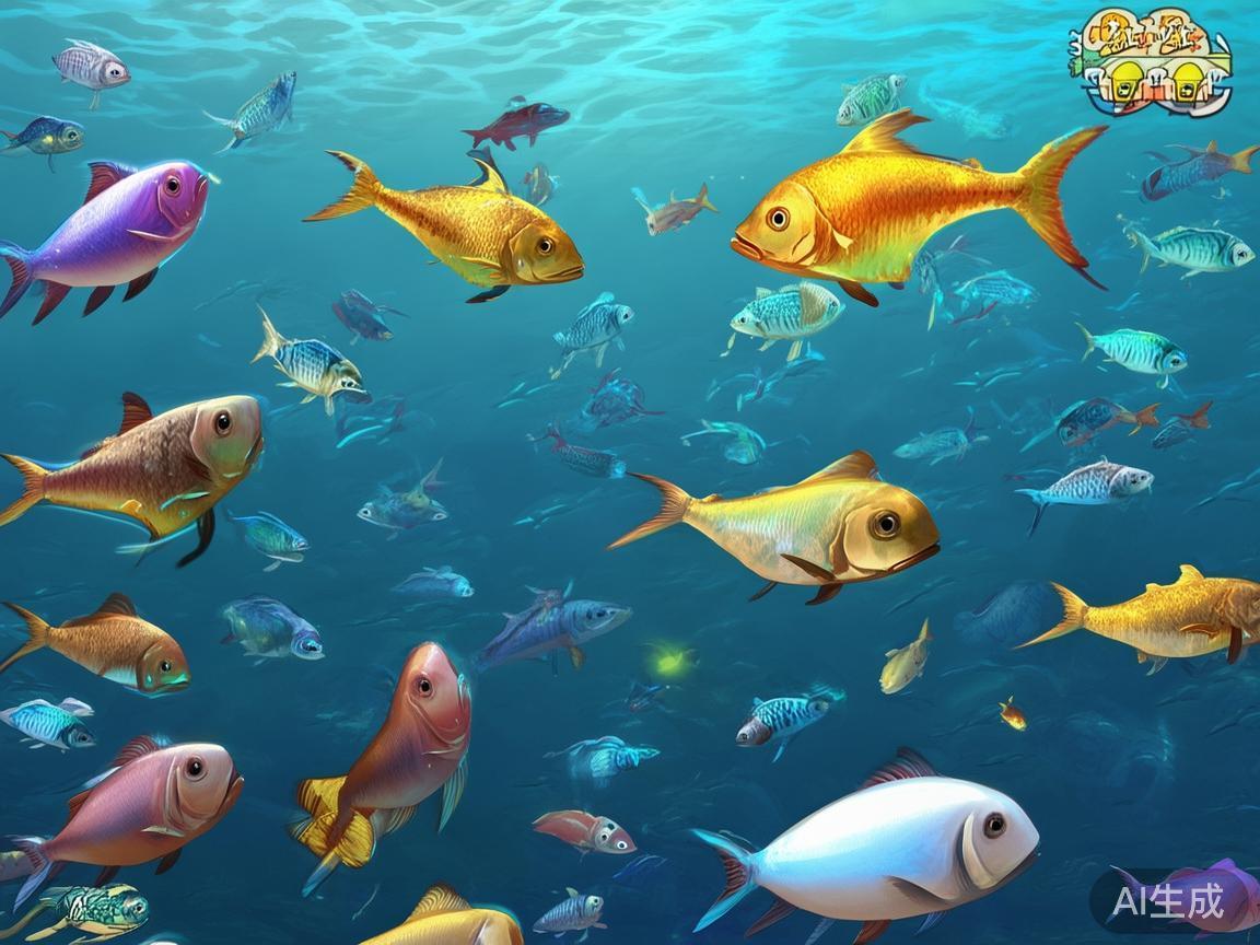 游戏中的鱼类繁多，各类鱼的价值和出现概率不同。重点