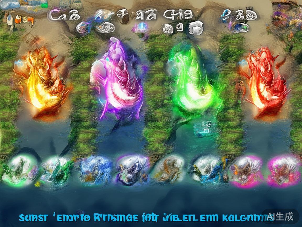 五龙玩法布局：游戏最大的特色在于引入“五龙”元素，